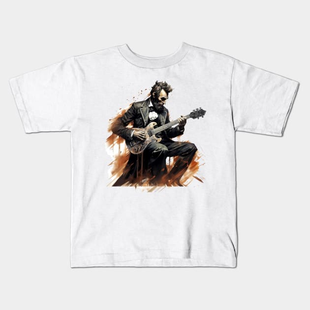 Lincoln Unplugged: Grunge Edition Kids T-Shirt by Iron Creek